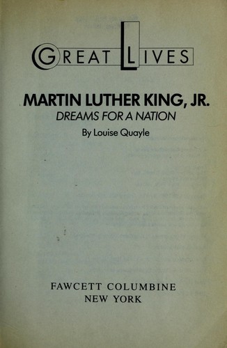Martin Luther King, Jr. : dreams for a nation 