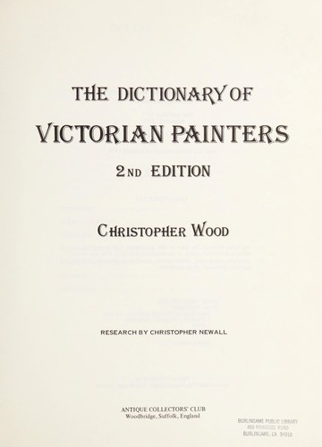 The dictionary of Victorian painters 