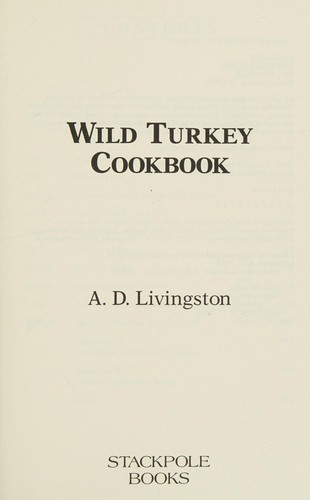 Wild turkey cookbook 