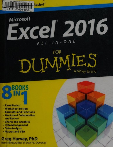 Excel 2016 all-in-one for dummies 