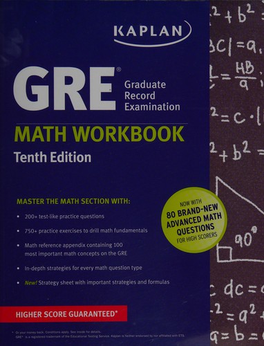 GRE�, Graduate Record Examination, math workbook.