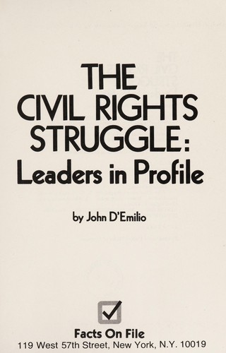 The civil rights struggle : leaders in profile 