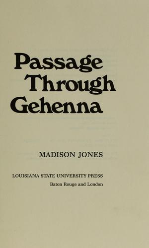 Passage through Gehenna 