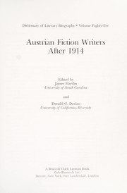 Austrian fiction writers after 1914  Cover Image