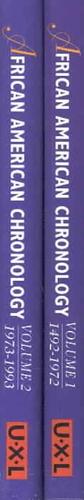 African American chronology / [edited] by Alton Hornsby, Jr. and Deborah Gillan Straub.