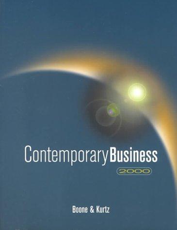 Contemporary business 2000 / Louis E. Boone, David L. Kurtz.