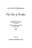 This side of paradise / F. Scott Fitzgerald.