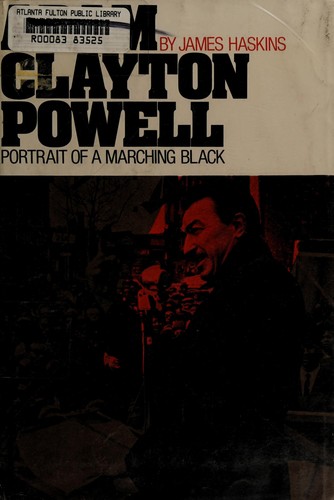 Adam Clayton Powell; portrait of a marching Black.