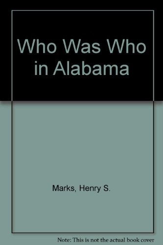 Who was who in Alabama.