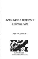 Zora Neale Hurston : a reference guide  Cover Image