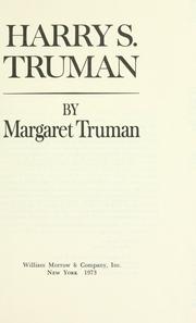Harry S. Truman. Cover Image