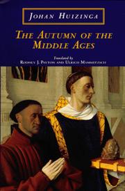 The autumn of the Middle Ages  Cover Image