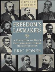Freedom's lawmakers : a directory of black officeholders during Reconstruction  Cover Image