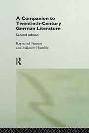 A companion to twentieth-century German literature  Cover Image