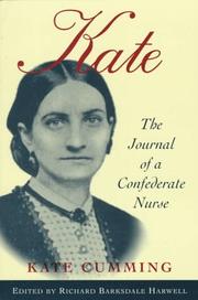 Kate : the journal of a Confederate nurse  Cover Image