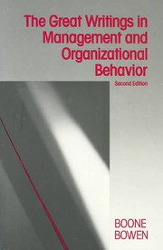 The great writings in management and organizational behavior  Cover Image