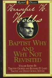 Baptist why and why not, revisited  Cover Image