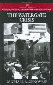The Watergate crisis  Cover Image
