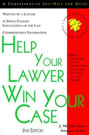 Help your lawyer win your case  Cover Image