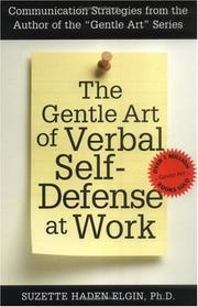 The gentle art of verbal self-defense at work  Cover Image