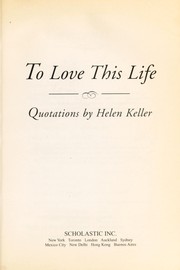 To love this life : quotations  Cover Image