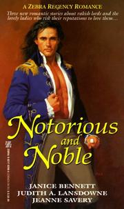 Notorious and noble  Cover Image