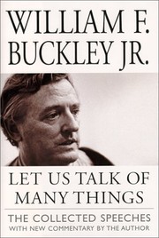 Let us talk of many things : the collected speeches  Cover Image