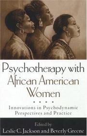 Psychotherapy with African American women : innovations in psychodynamic perspectives and practice  Cover Image