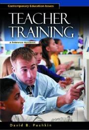 Teacher training : a reference handbook  Cover Image