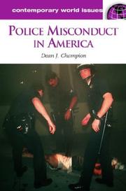 Police misconduct in America : a reference handbook  Cover Image