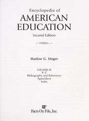 Encyclopedia of American education  Cover Image