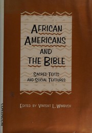 African Americans and the Bible : sacred texts and social textures  Cover Image