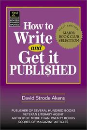How to write and get it published  Cover Image