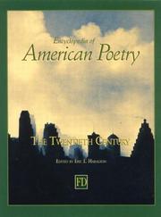 Encyclopedia of American poetry. The twentieth century  Cover Image