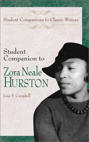 Student companion to Zora Neale Hurston  Cover Image
