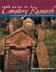 Your guide to cemetery research  Cover Image