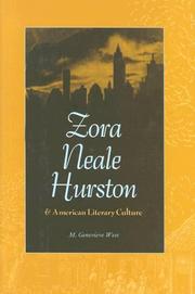 Zora Neale Hurston & American literary culture  Cover Image