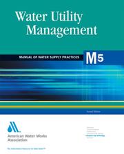 Water utility management. Cover Image