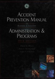 Accident prevention manual for business & industry : engineering & technology  Cover Image