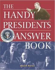 The handy presidents answer book  Cover Image