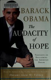 The audacity of hope : thoughts on reclaiming the American dream  Cover Image