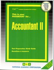 This is your passbook for-- accountant II : test preparation study guide, questions & answers. Cover Image