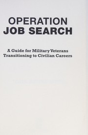 Operation job search : a guide for military veterans transitioning to civilian careers  Cover Image