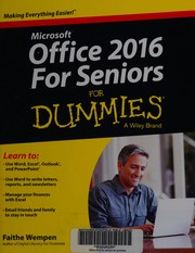 Office 2016 for seniors for dummies  Cover Image