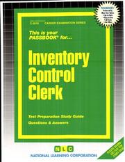 Inventory control clerk : test preparation study guide, questions & answers. Cover Image