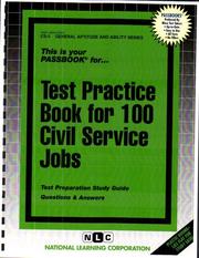 Test practice book for 100 civil service jobs : test preparation study guide : questions & answers. Cover Image