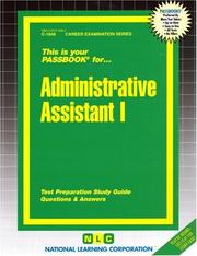 Administrative assistant I : test preparation study guide : questions & answers  Cover Image