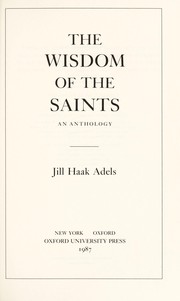The Wisdom of the saints : an anthology  Cover Image