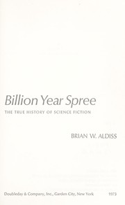 Billion year spree; the true history of science fiction Cover Image
