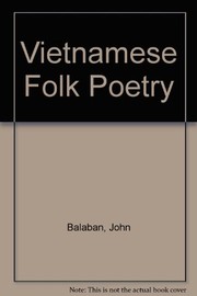 Vietnamese folk poetry  Cover Image
